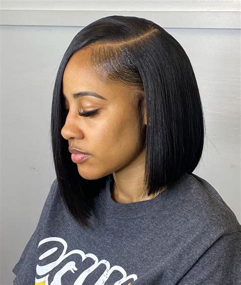 long bob on black hair|asymmetrical bob black girl.